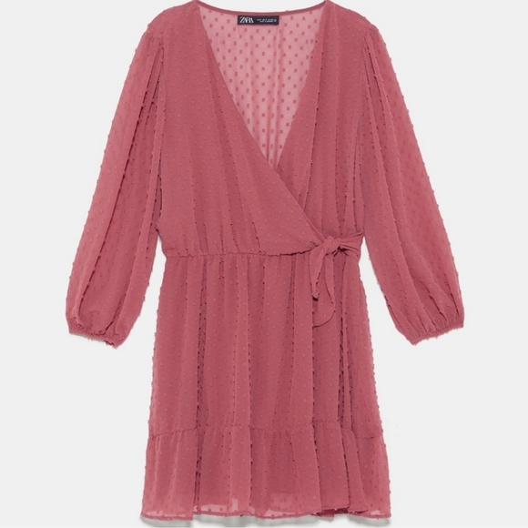 ZARA Dotted Mesh Romper Dress - Picture 15 of 15